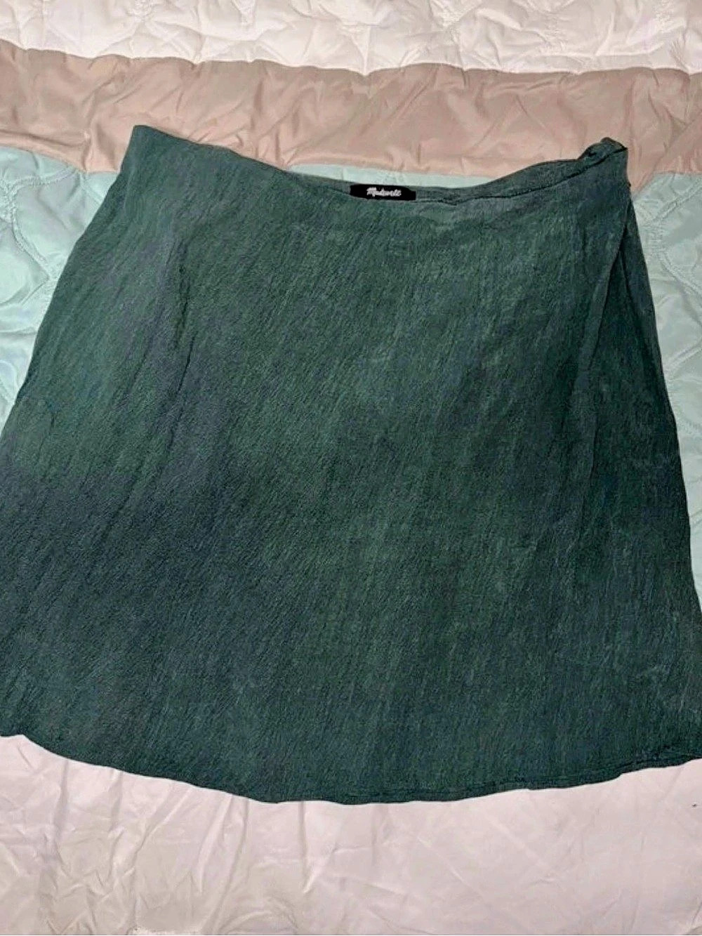Madewell Green A-Line Skirt Like New